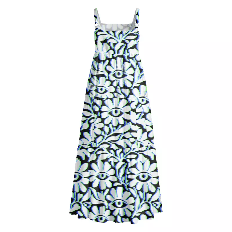 Soulisfree Neon Eye Blossom Boho Maxi Dress