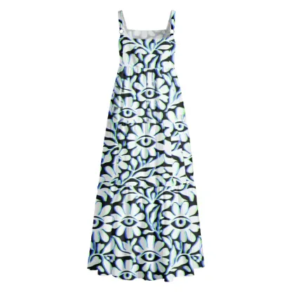 Soulisfree Neon Eye Blossom Boho Maxi Dress