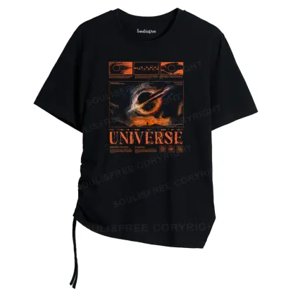 The Cycle Ends Asymmetrical Top With Side Drawstring