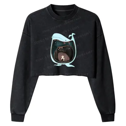 The Inner Self Washed Cropped Sweatshirt