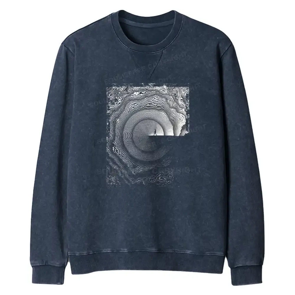 Designed Breaking Rejection Regular Fit Washed Sweatshirt