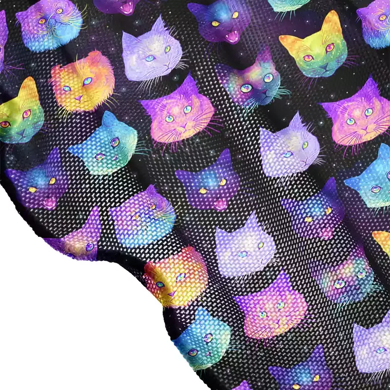 Soulisfree Cosmic Cats Sheer Mesh Cover Up