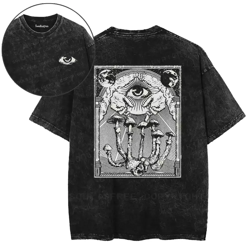 Sacred Eye Mushroom Washed T-shirt