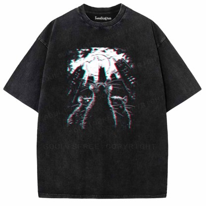 Soulisfree  Glitch Rat City  Washed Tee