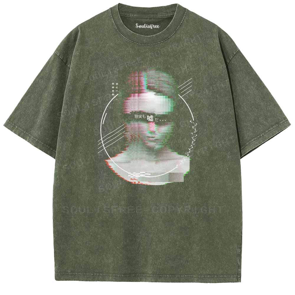 Soulisfree Reality Is Just A Lie Washed Tee