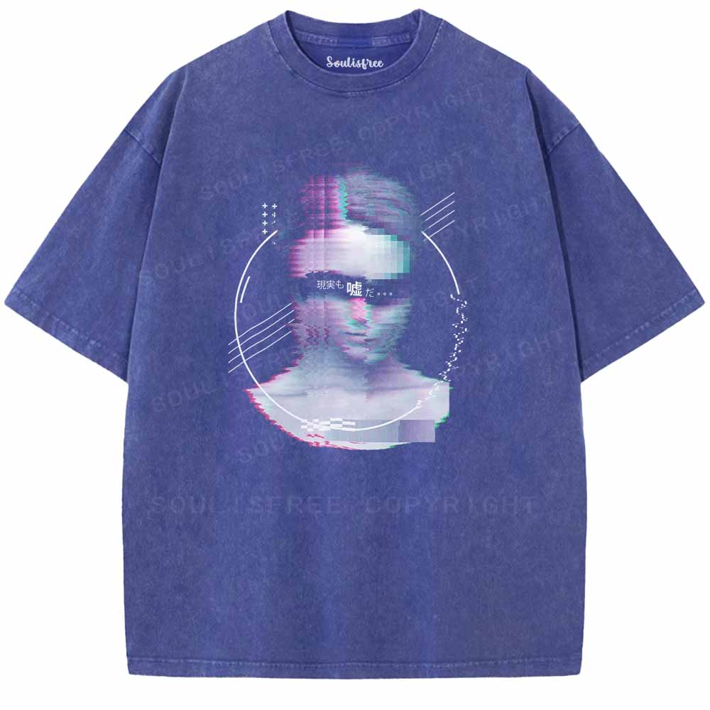 Soulisfree Reality Is Just A Lie Washed Tee
