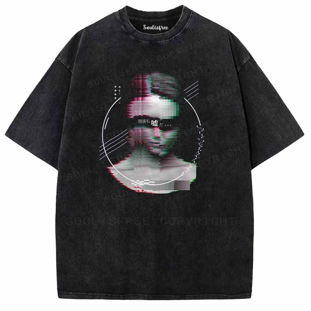 Soulisfree Reality Is Just A Lie Washed Tee