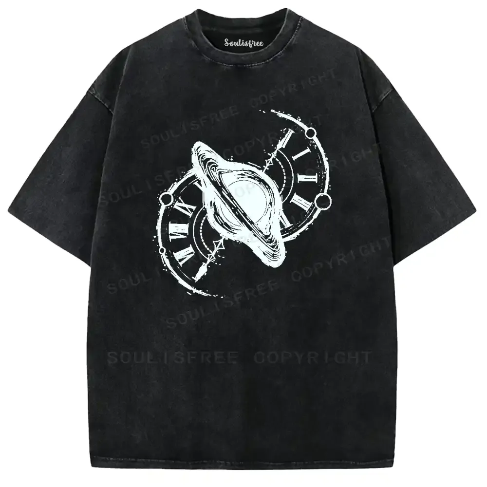 Cosmic Time Fusion Washed T-shirt