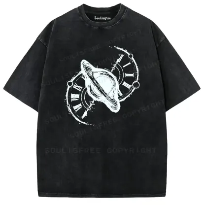 Cosmic Time Fusion Washed T-shirt