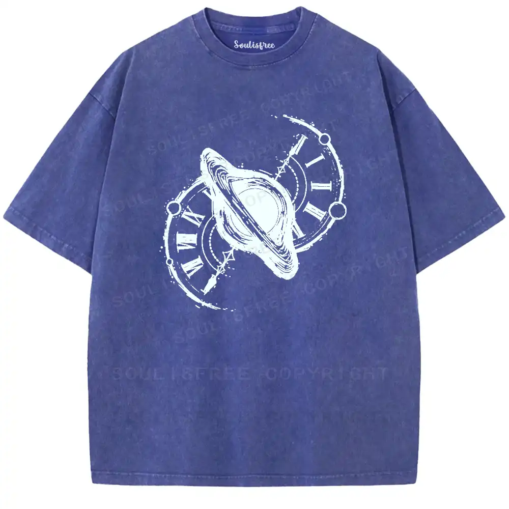 Cosmic Time Fusion Washed T-shirt