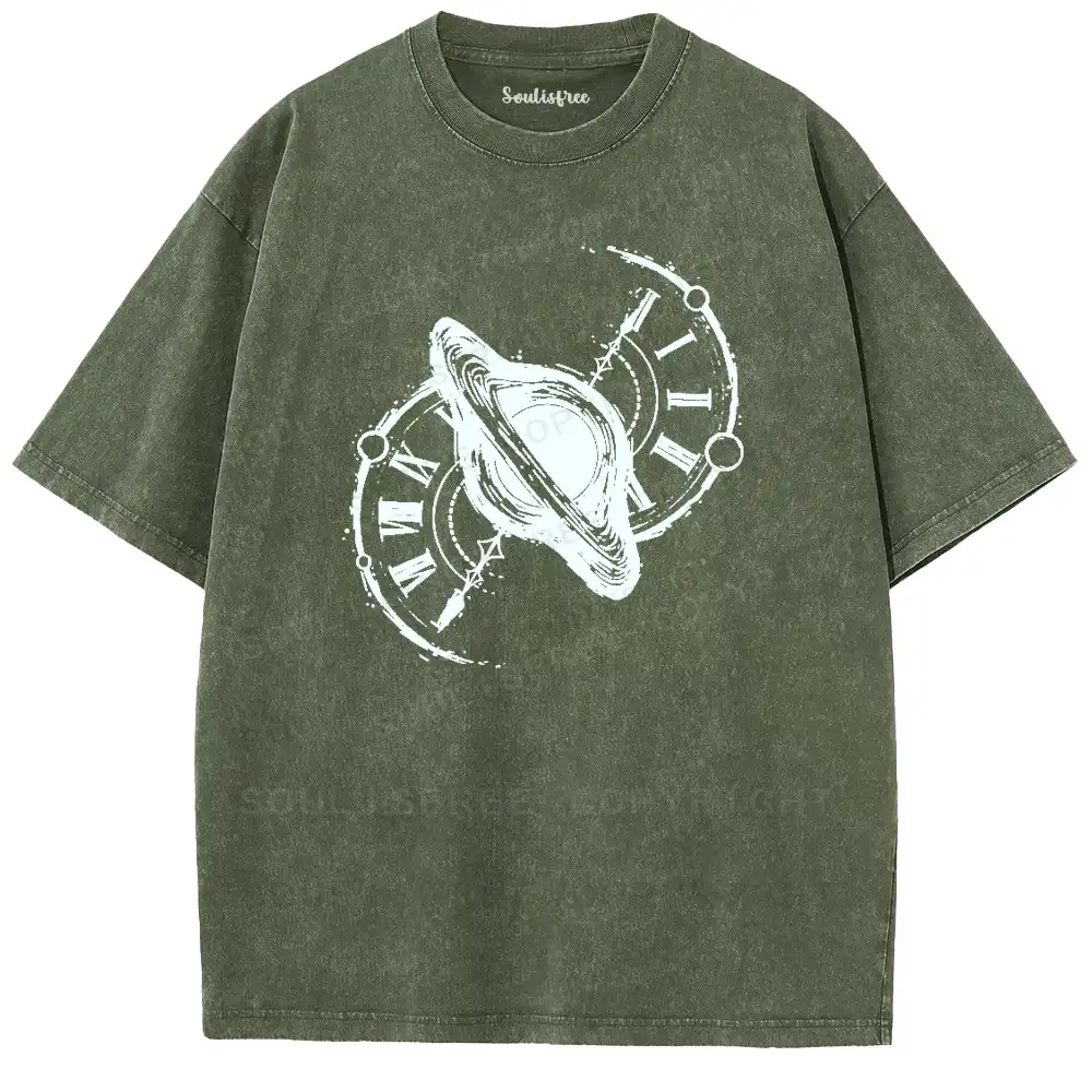 Cosmic Time Fusion Washed T-shirt