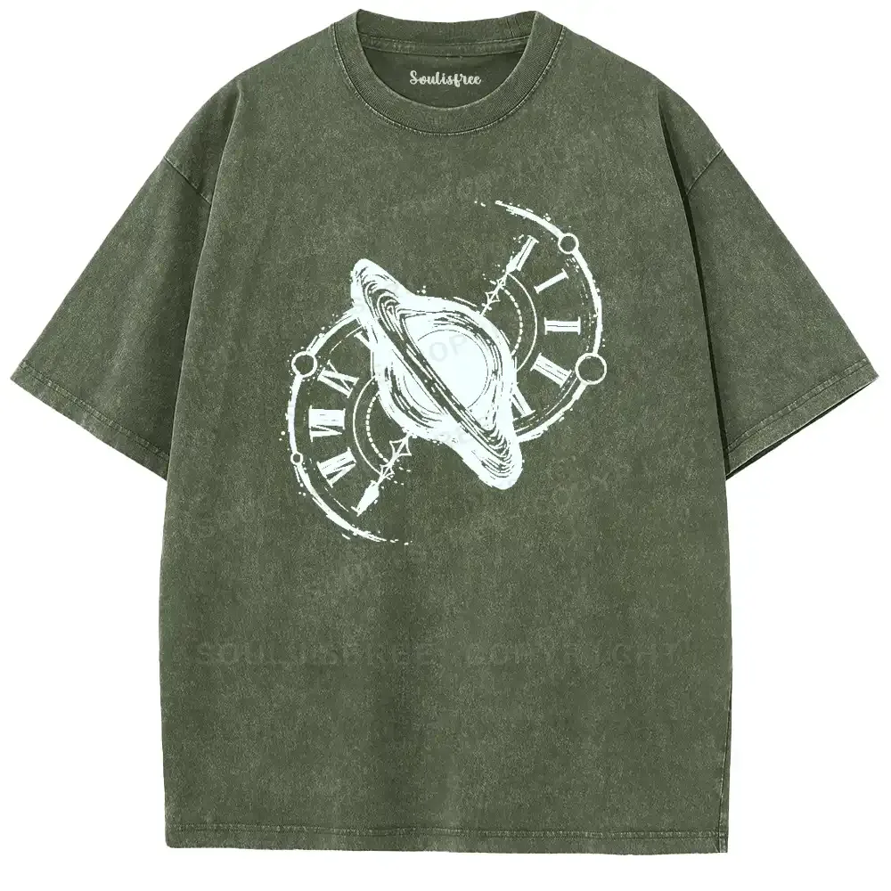Cosmic Time Fusion Washed T-shirt