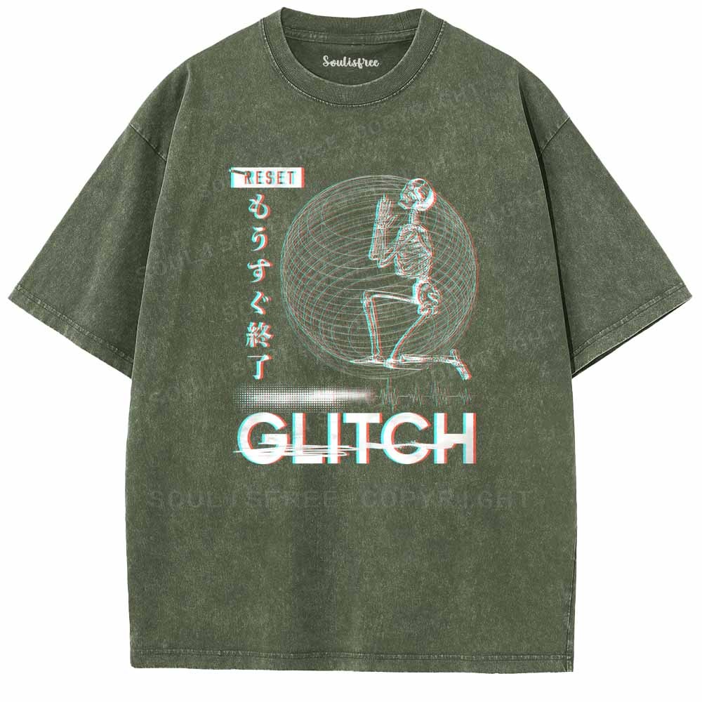 Soulisfree Glitch Reset Prayer Washed Tee