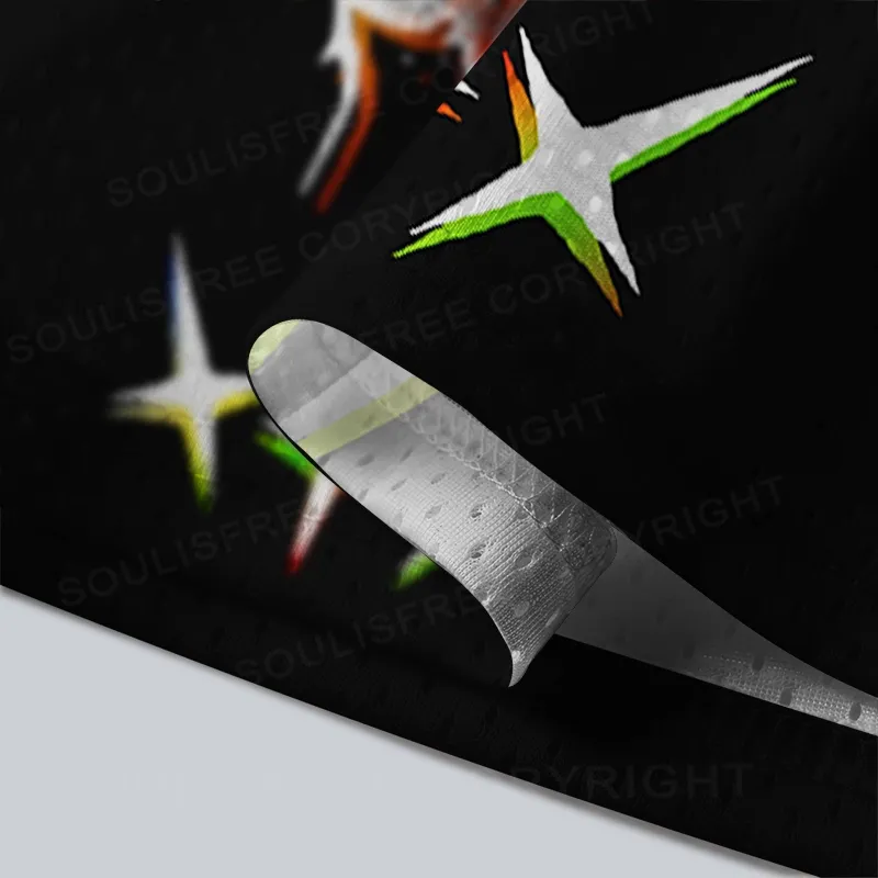 Soulisfree Chromatic Eye Mesh Jersey