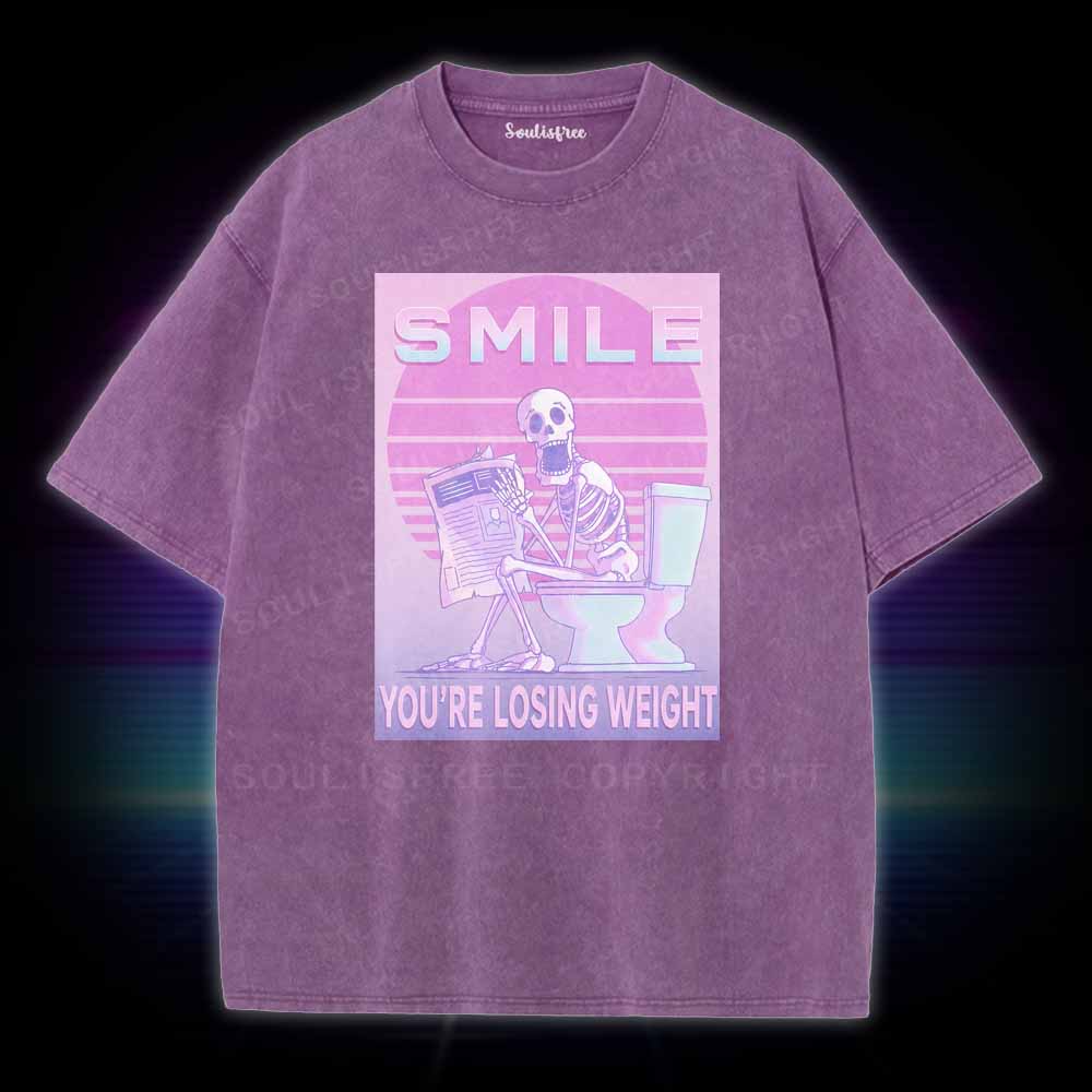Soulisfree SMILE YOU'RE LOSING WEIGHT Washed Tee