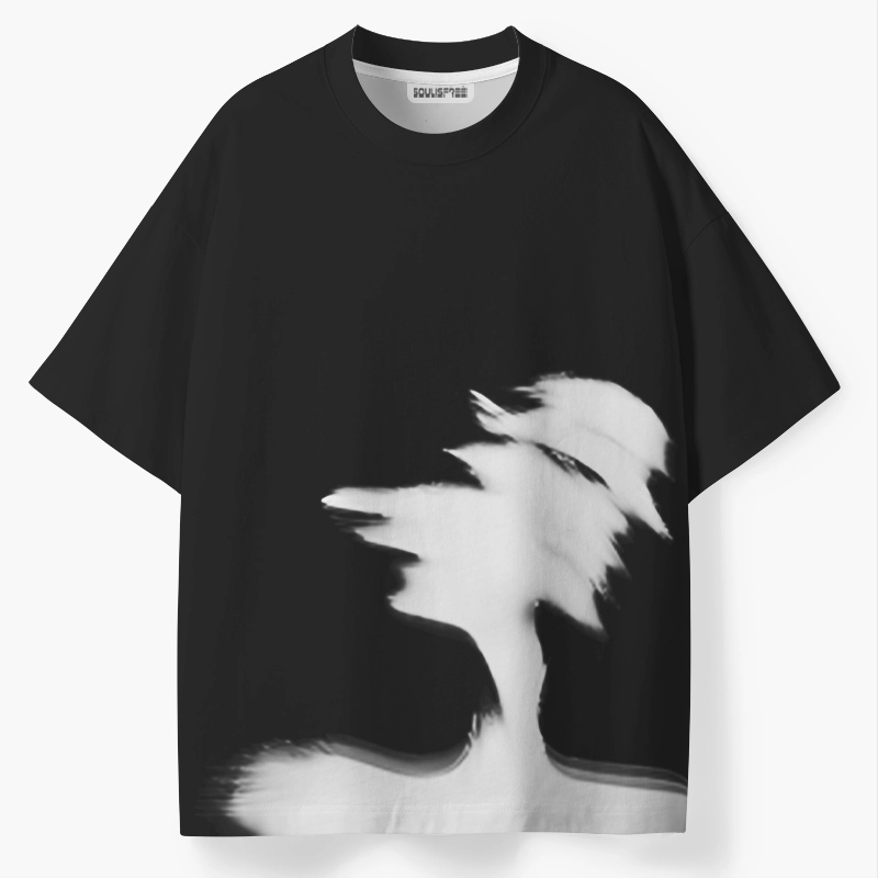 Soulisfree Glitch Silhouette ECO‑PERF Graphic Tee