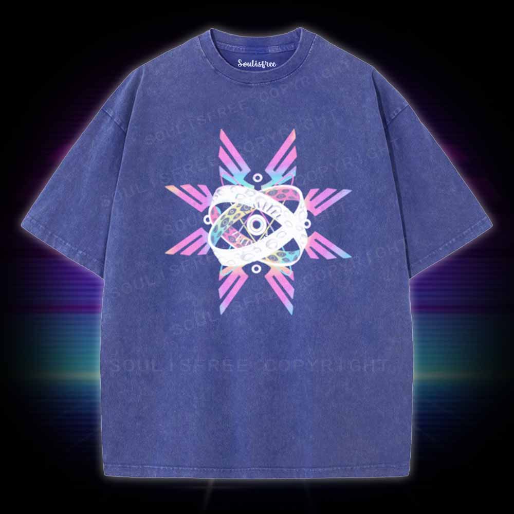 Soulisfree Neon biblically accurate angel Washed Tee