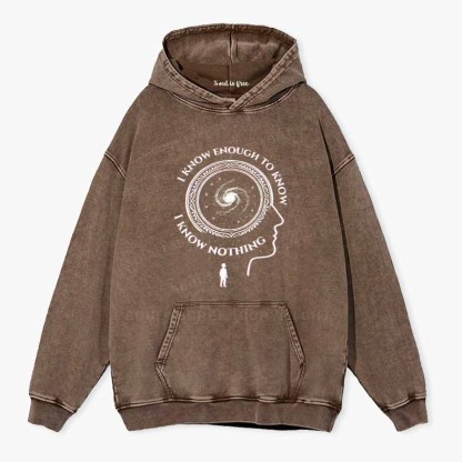 Soulisfree The Spiral of Knowing Nothing Washed Hoodie