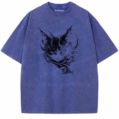 Soulisfree Error 404 INK CAT Washed Tee