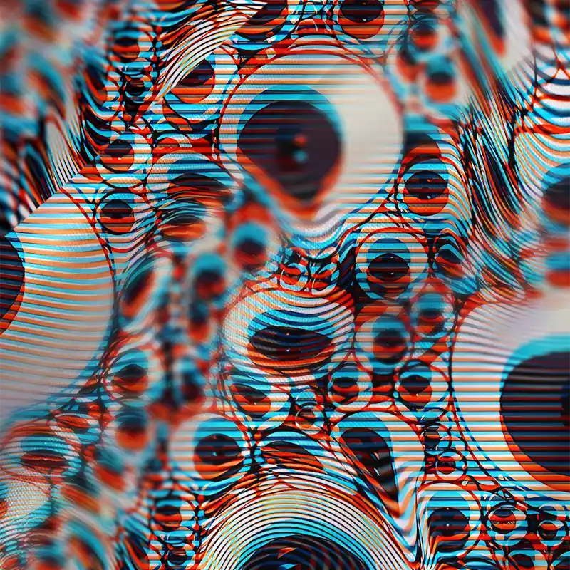 Soulisfree Trippy Optical Vortex  Satin Mini Dress