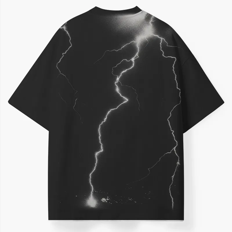 Soulisfree Stormy Lightning Bolt  ECO‑PERF Graphic Tee