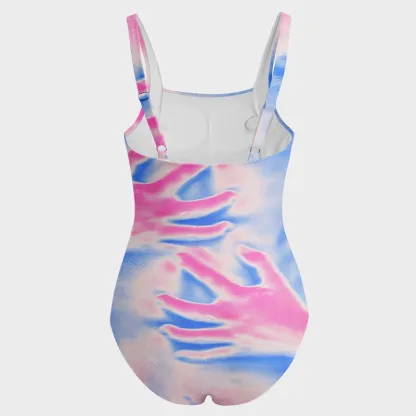Soulisfree Dreamy Touch Imprint Galaxy One‑Piece Swimsuit