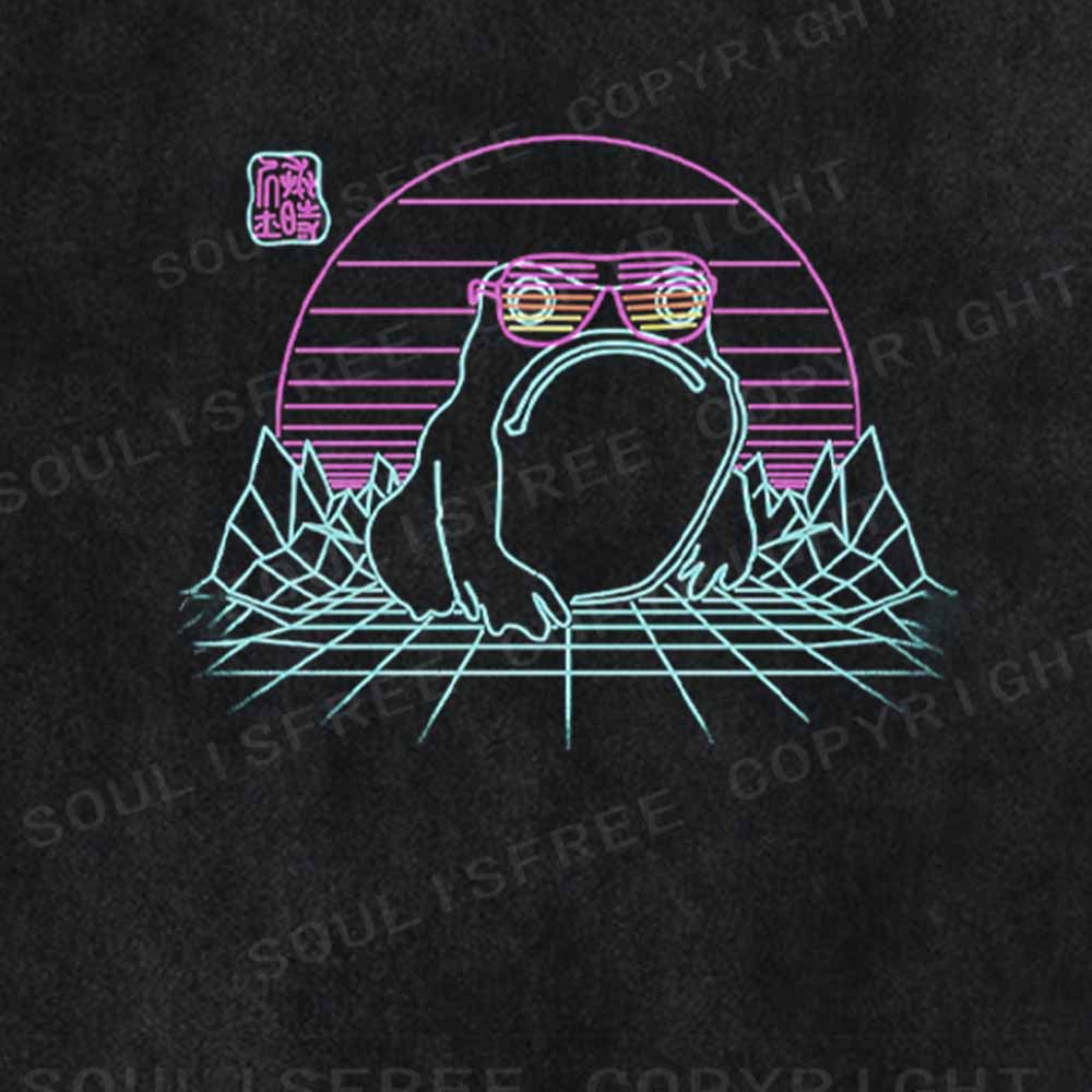Soulisfree Unhappy Frog Washed Tee