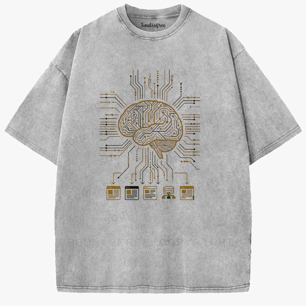 Soulisfree  Code Of The Mind Washed Tee