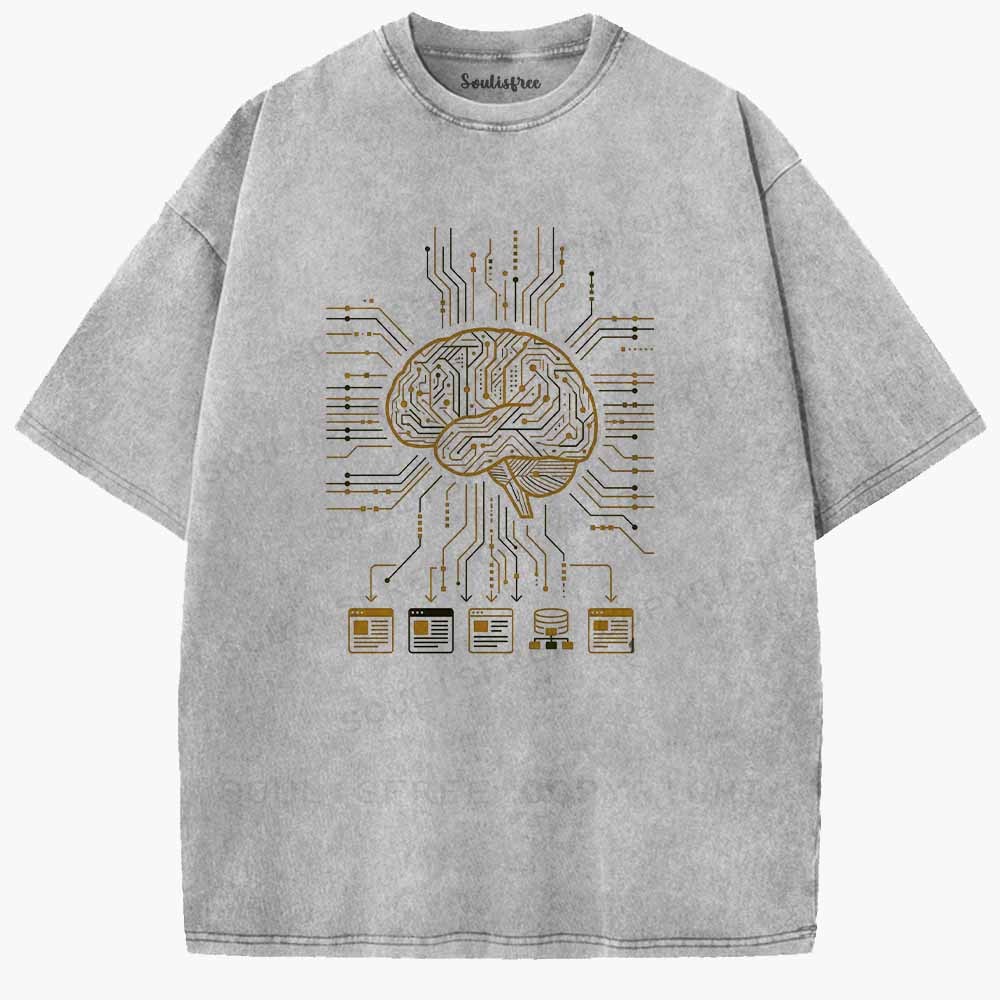Soulisfree Code Of The Mind Washed Tee