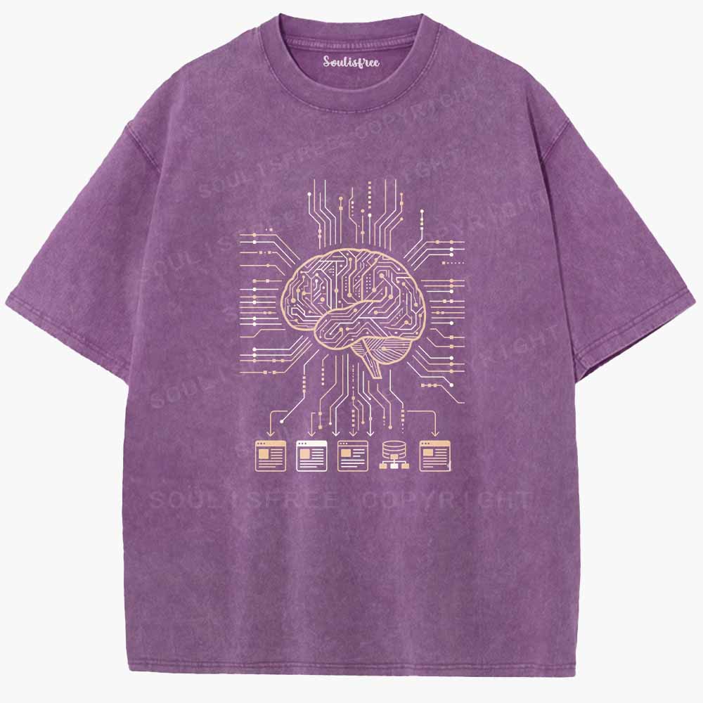 Soulisfree  Code Of The Mind Washed Tee