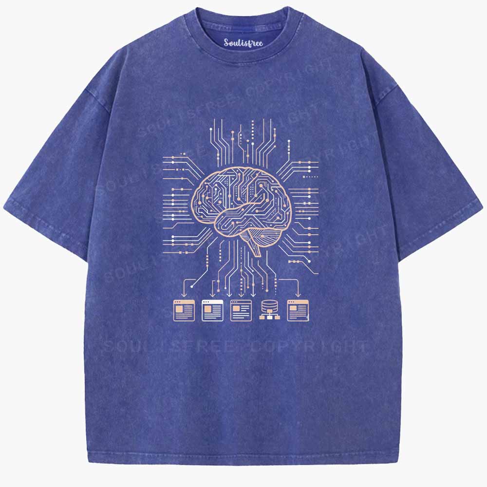 Soulisfree  Code Of The Mind Washed Tee