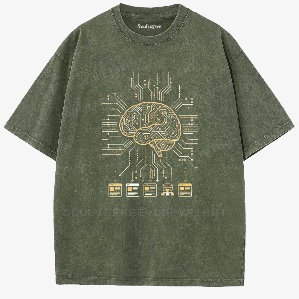 Soulisfree  Code Of The Mind Washed Tee