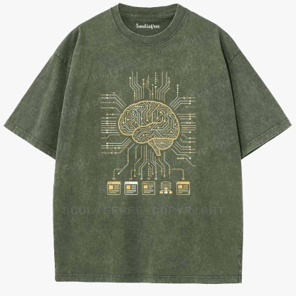 Soulisfree  Code Of The Mind Washed Tee