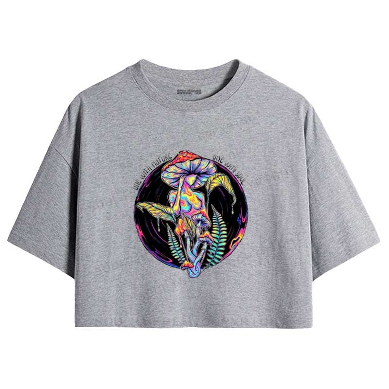 Soulisfree One With Nature, One With Soul Crop Tee