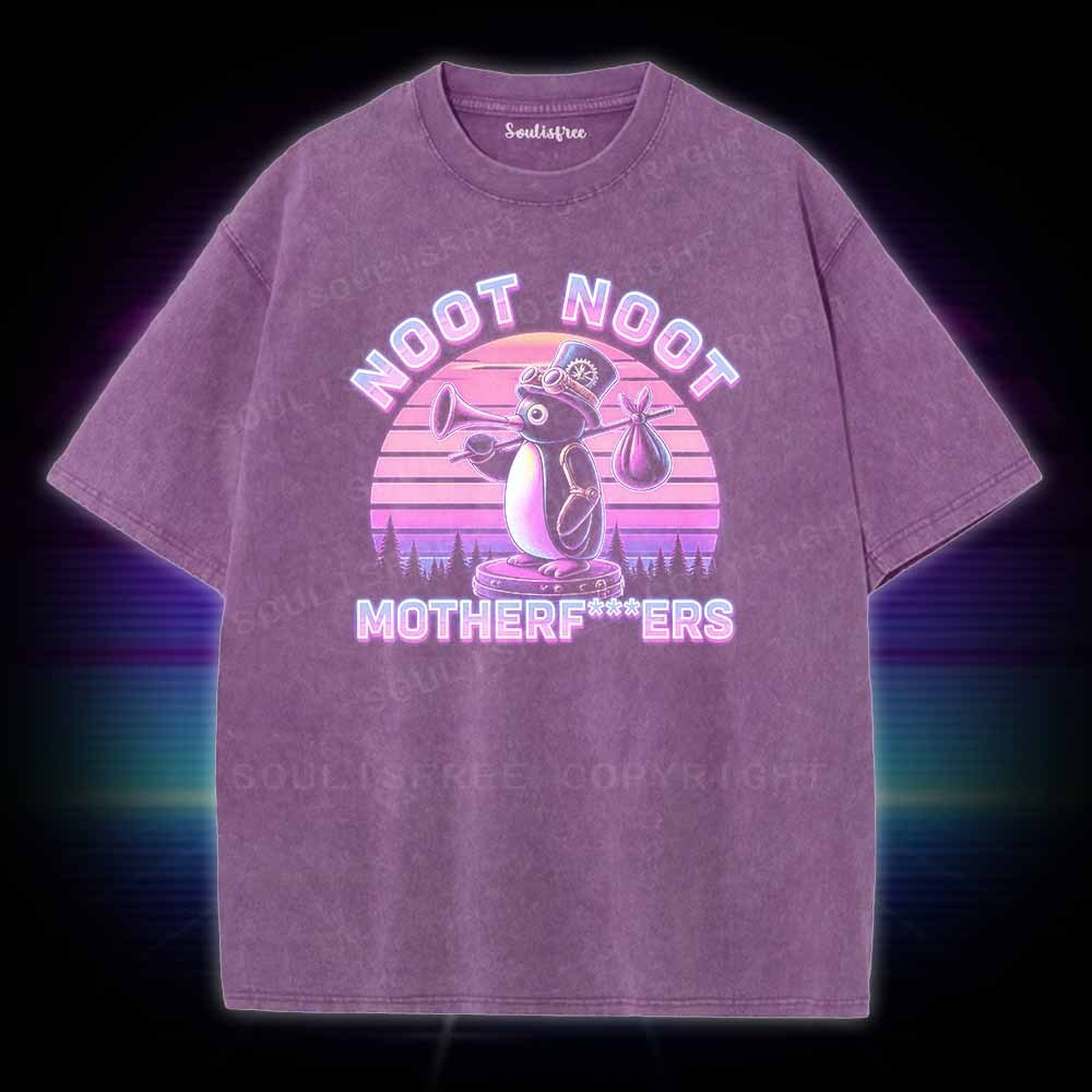 Soulisfree Noot Noot Pingu Washed Tee