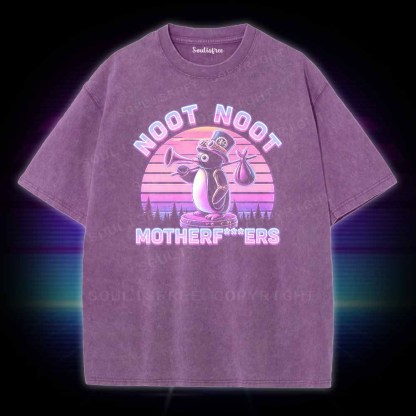 Soulisfree Noot Noot Pingu Washed Tee