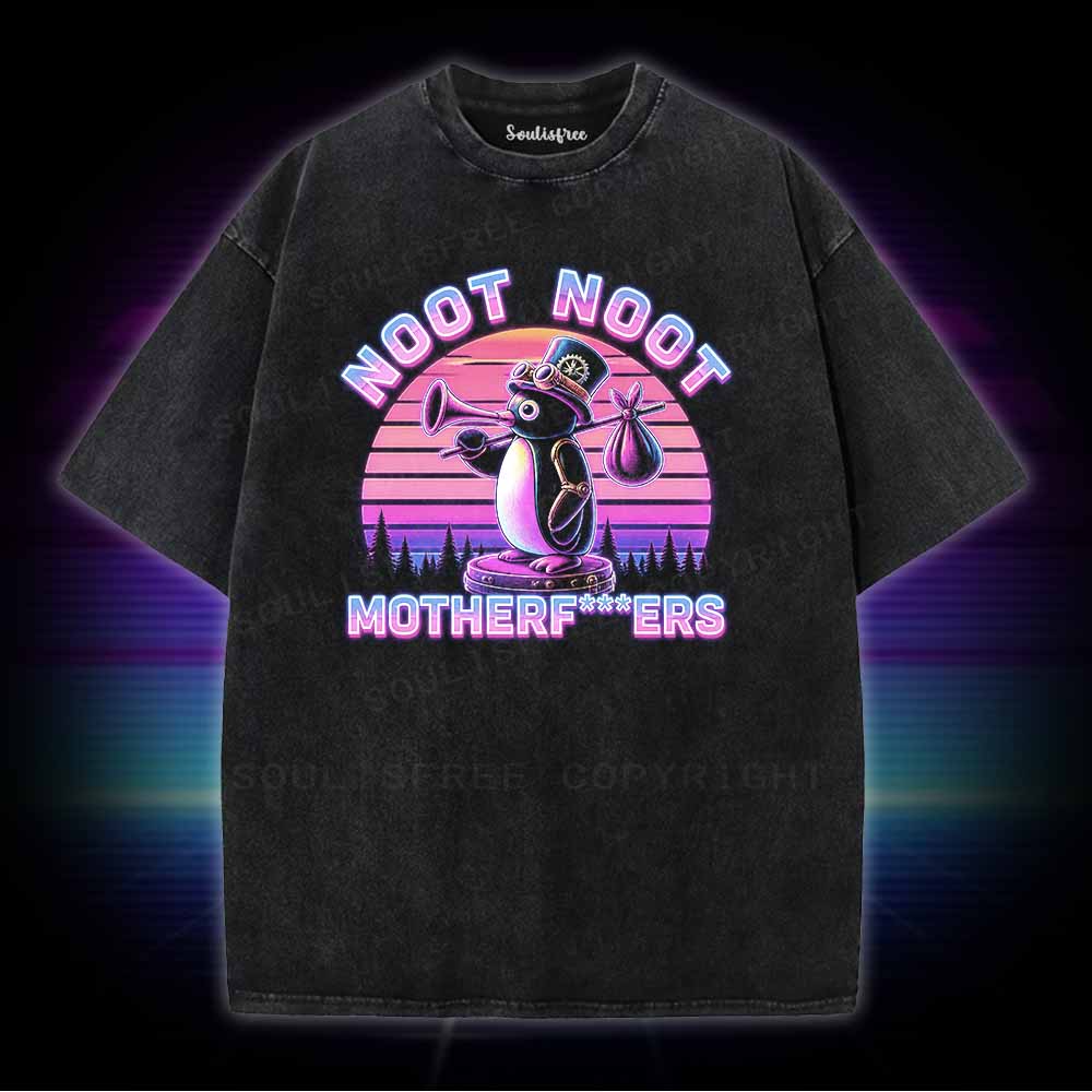 Soulisfree Noot Noot Pingu Washed Tee