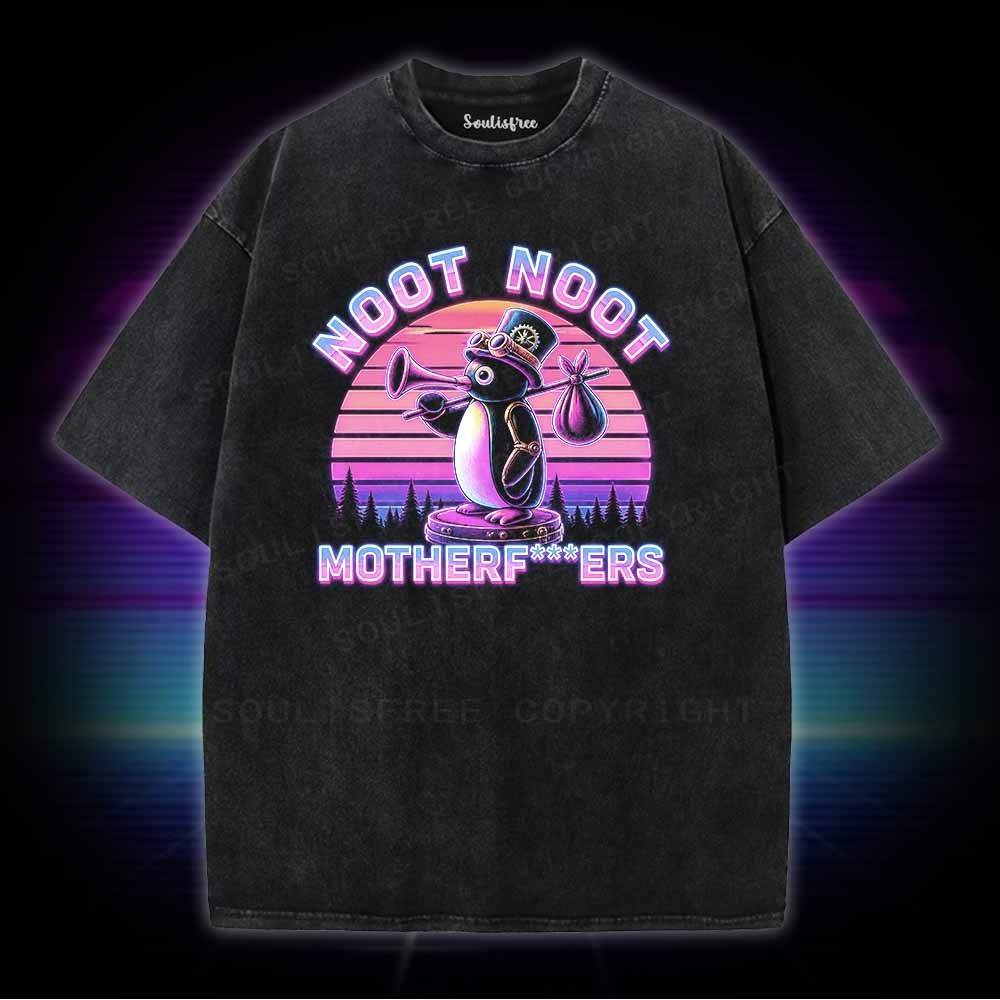 Soulisfree Noot Noot Pingu Washed Tee