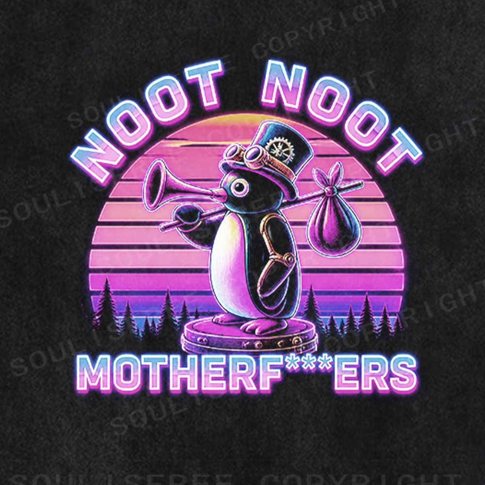 Soulisfree Noot Noot Pingu Washed Tee