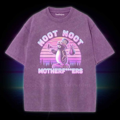 Soulisfree Noot Noot Pingu Washed Tee
