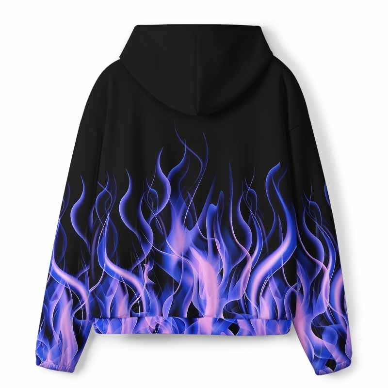 Soulisfree Violet Blaze  – Luminous Fire All-Over Print Hoodie