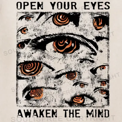 OPEN YOUR EYES, AWAKEN THE MIND Washed T-shirt