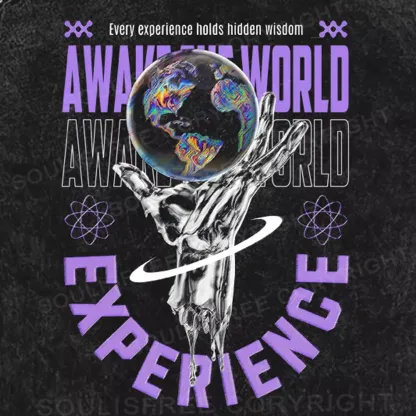 Wake Up the Cosmos Washed Space T-shirt