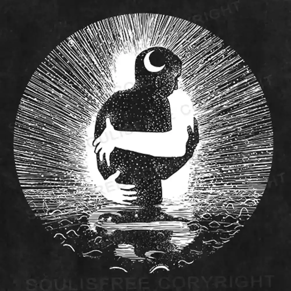 Embrace the Light Within Washed Space T-shirt