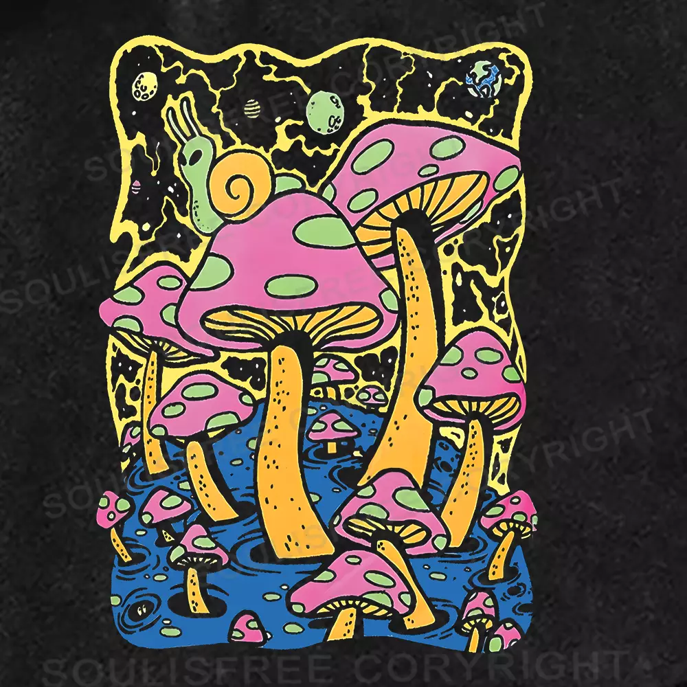 Mushroom World Washed Shorts