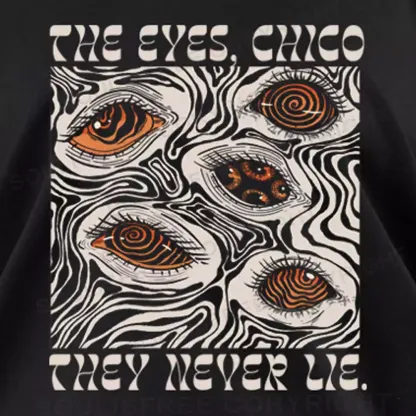 The Eyes Chico . They Never Lie Off Shoulder Top