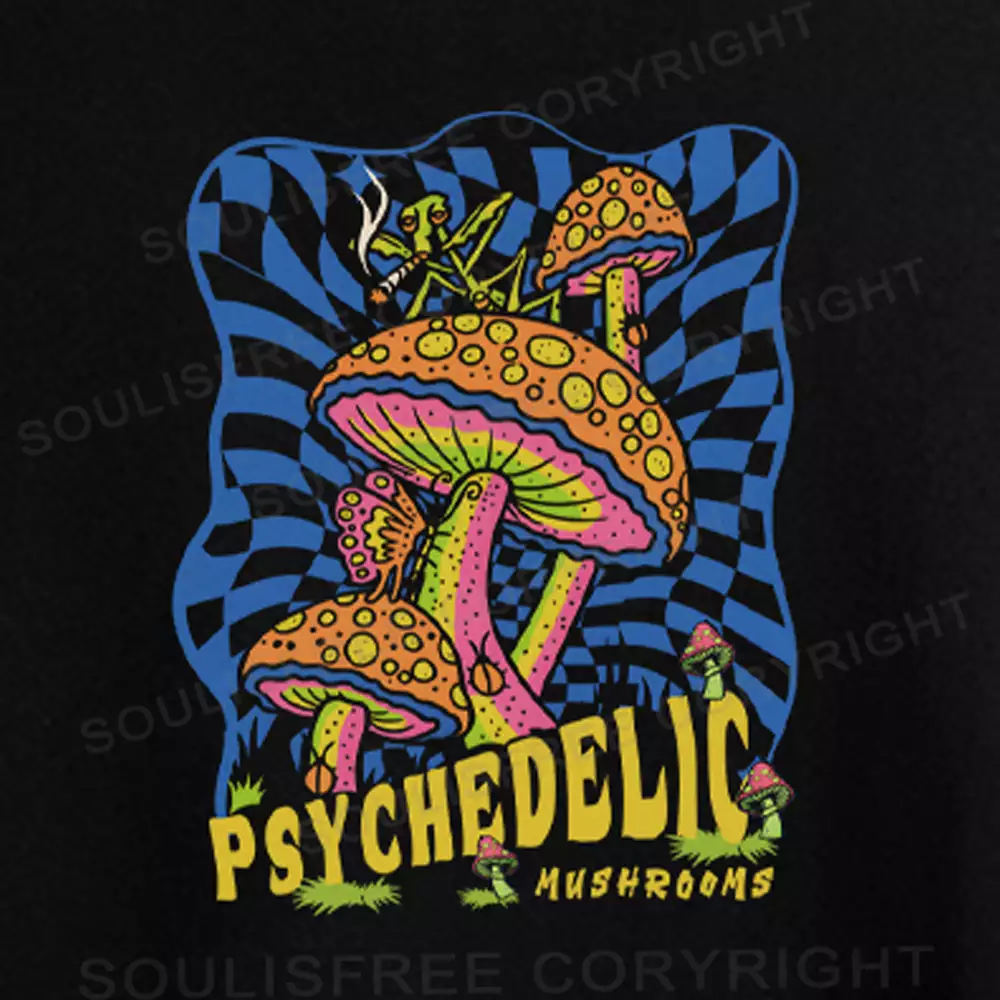 Psychedelic Mushrooms  Off Shoulder Top