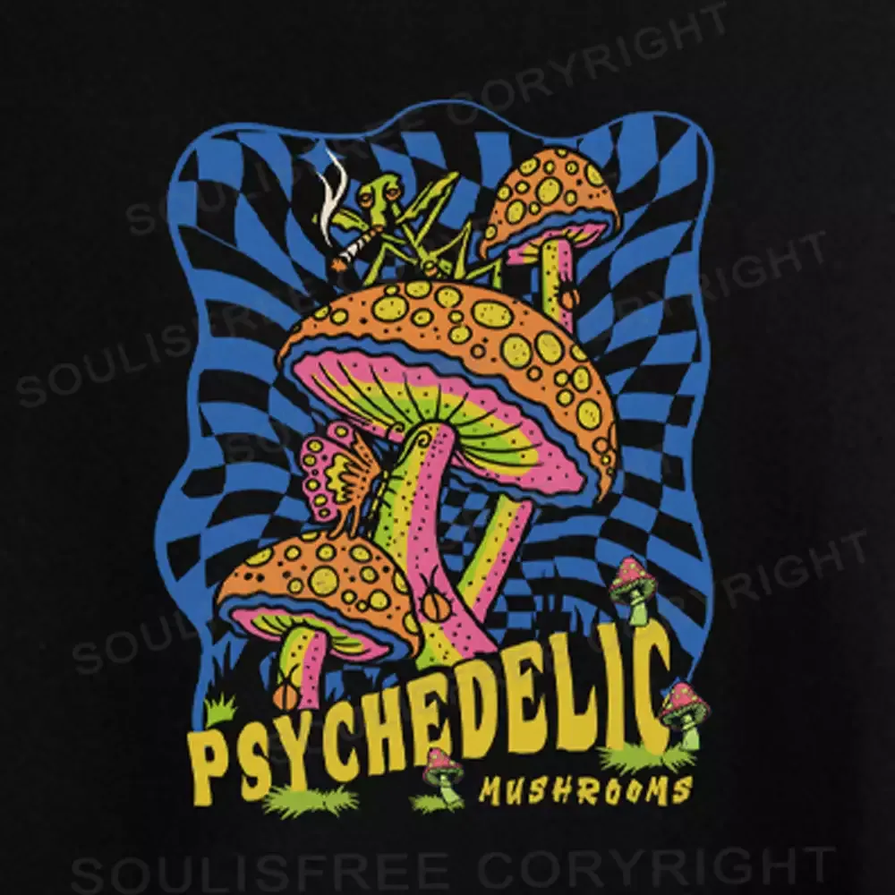 Psychedelic Mushrooms  Off Shoulder Top
