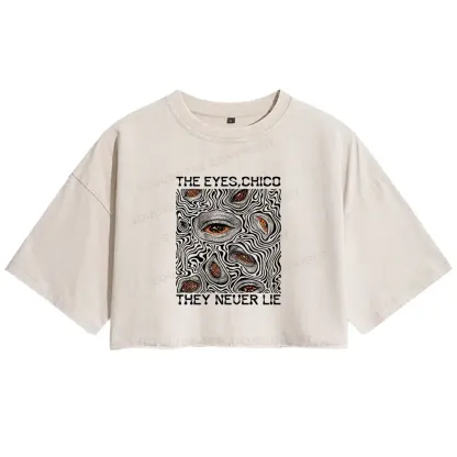 Eyes don't lie Washed T-shirt Washed Crop T-shirt