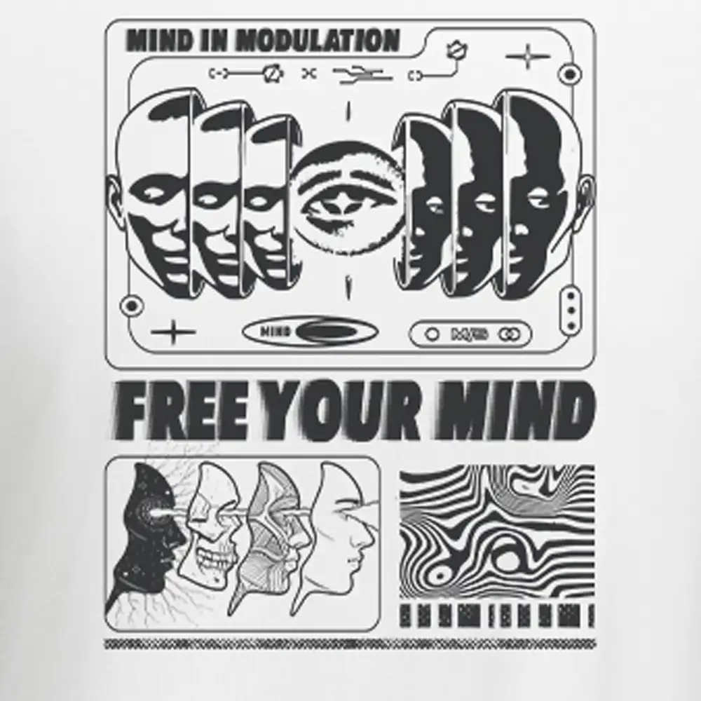 Lose Mind, Find Soul Washed Space T-shirt Washed Cropped Sweatshirt Block Raglan Long Sleeve Crop Top